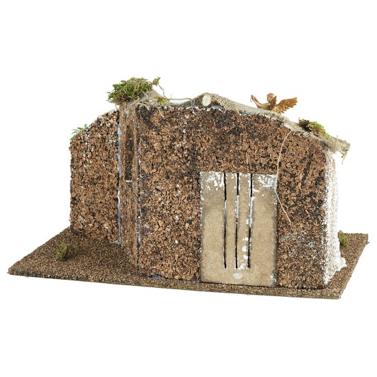 Capanna con tenda palestinese cm 46x32x26,5h