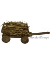 Carro de madera con paja