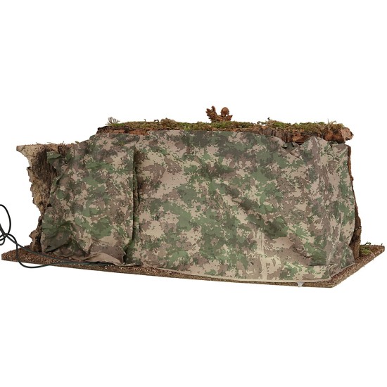 Cabaña iluminada con Natividad serie Landi Moranduzzo cm