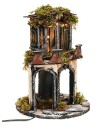 Circular village in Neapolitan style complete with lights cm Ø
