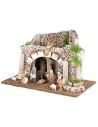Capanna palestinese con Natività Landi Moranduzzo cm 44x28,5x29h