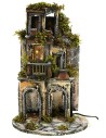 Pueblo iluminado para estatuas de 7-8 cm en estilo napolitano