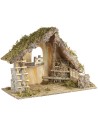 Capanna per presepe cm 65x34xh45 altezza, legno, muschio