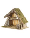 Capanna per presepe cm 65x34xh45 altezza, legno, muschio