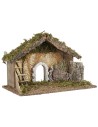 Cabaña para belén cm 50x30xh31 altura, musgo, madera