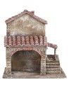 High-quality rural building for nativity scene cm 28x20x30h