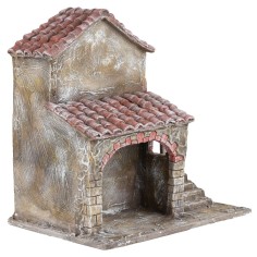 High-quality rural building for nativity scene cm 28x20x30h 2