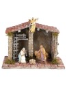 Artisan high-quality hut for nativity scene cm 30x18x21h