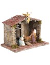 Artisan high-quality hut for nativity scene cm 30x18x21h