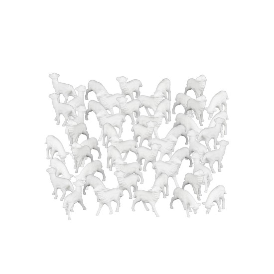 Set 50 Pecore assortite cm 3,7x3x3 h