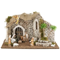 Presepe palestinese cm 46x32x26,5h altezza, serie, sughero