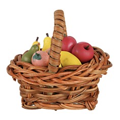 Cesta con frutta assortita 5x4x5h cm 2