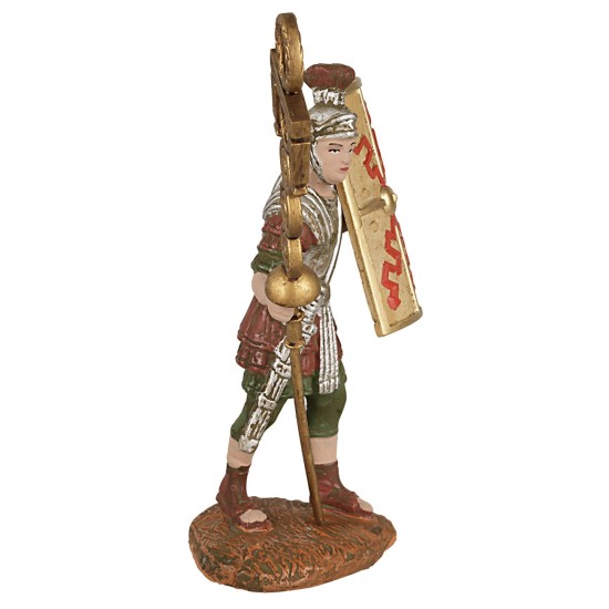 Legionario romano con escudo y signum serie Oliver 10 cm