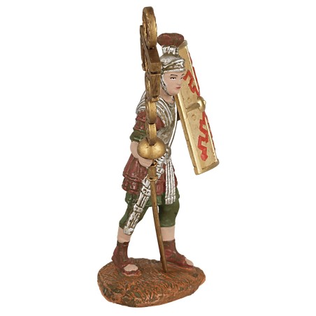 Legionario romano con scudo e signum serie Oliver 10 cm