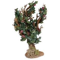 Vite con grappoli d'uva nera h 13,5 cm árboles para el belén 2