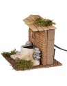 Fuente de piedra funcional a corriente para pesebre 15x14,5x13h