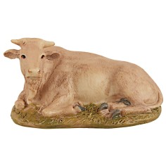 Bue sdraiato in resina Martino Landi per statue 10 cm
