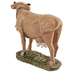 Mucca in resina dipinta serie economica Landi 10 cm mucca 2