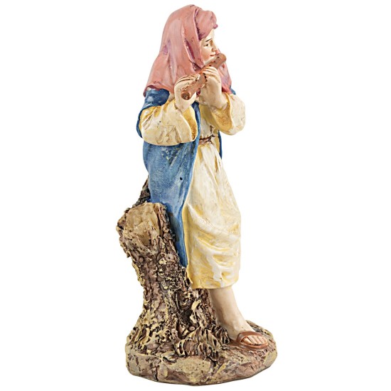 Pifferaia in resina serie Martino Landi 12 cm martino, resina