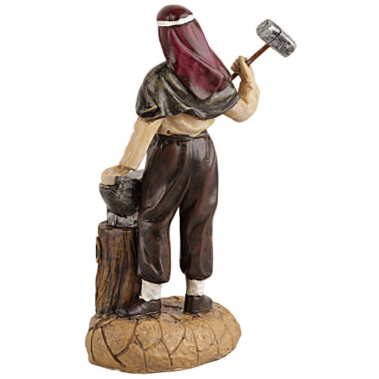 Herrero de resina serie Martino Landi 12 cm serie, resina, base