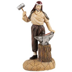 Resin blacksmith series Martino Landi 12 cm series, resin, base