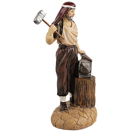 Resin blacksmith series Martino Landi 12 cm series, resin, base