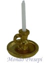 Candelero con vela cm 3 h.