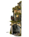 Borgo de esquina en estilo napolitano completo de luces cm