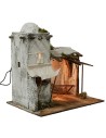 Illuminated Arabian house with stable 28.5x21xh28.5 cm
