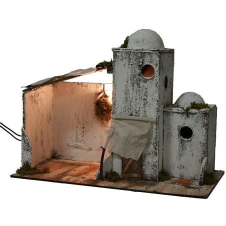 Abitazione araba illuminata 38x20xh28 cm statue, abitazione