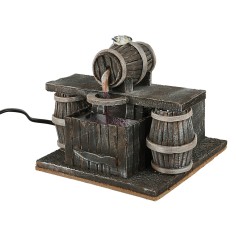 Tavern with a barrel that dispenses wine cm 14x14.5x14h