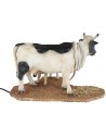 Vaca con ternero en movimiento para estatuas de 30 cm