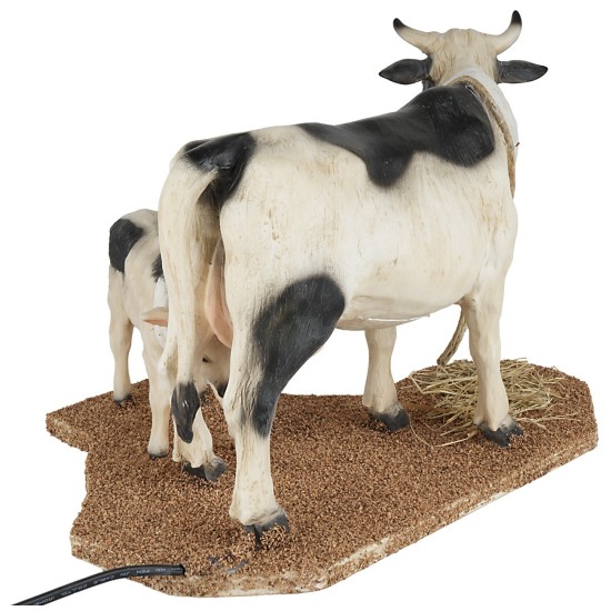 Vaca con ternero en movimiento para estatuas de 30 cm