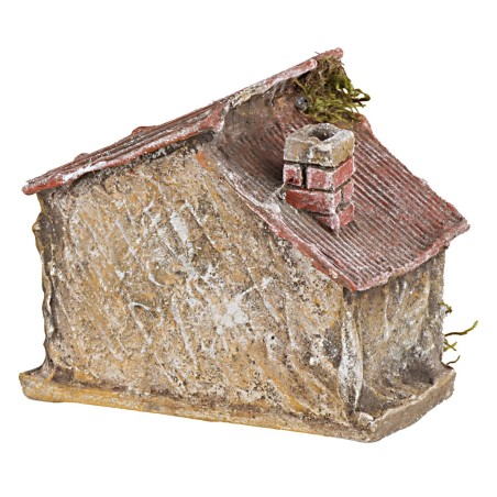 Casetta deluxe cm 10x7,5x8,5h muschio, legno, casetta