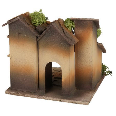 Borgo ad angolo con passaggio cm 15x15x14 h sono, angolo