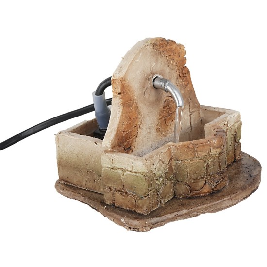 Fontana funzionante in resina cm 13x11,5x11 h 13x11, resina