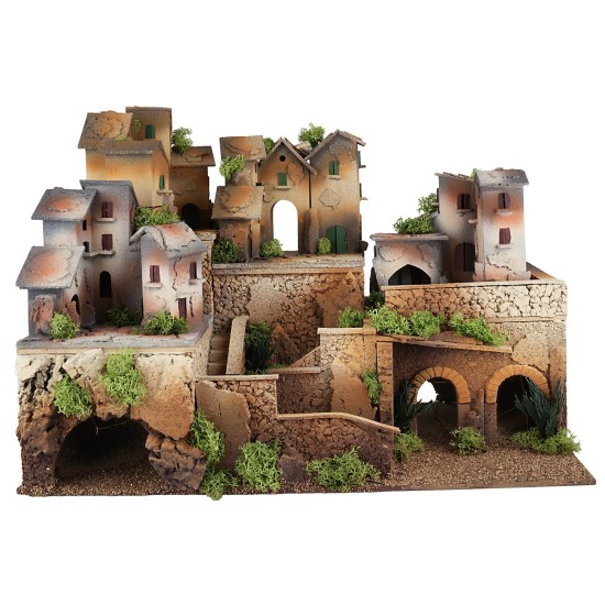 Base su più livelli cm 50x30x21 h altezza, livelli, lichene