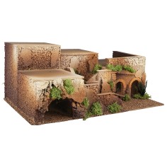 Base su più livelli cm 50x30x21 h altezza, livelli, lichene 2