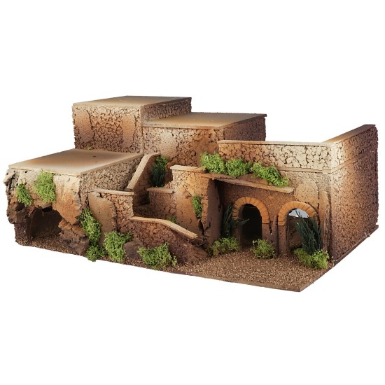 Base su più livelli cm 50x30x21 h altezza, livelli, lichene