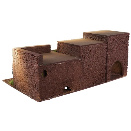 Base su più livelli cm 50x30x21 h altezza, livelli, lichene