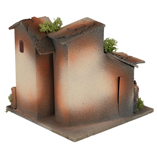 Borgo di campagna cm 15x15x14 h massima, borgo, lontananza