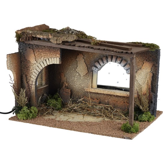 Capanna per presepe cm 40x30x28h capanna, 40x30x28h, presepe