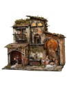 Pesebre iluminado con fuente y horno funcionales cm 46x32x45h