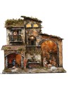 Pesebre iluminado con fuente y horno funcionando cm 46x32x45h