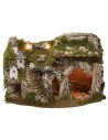 Pesebre con fuente y fuego funcionales cm 57x37x39 h