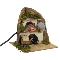 Forno panetteria con fiamma effetto fuoco funzionante cm 2