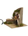 Bakery oven with working flame fire effect measuring 15x15x14.5