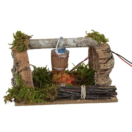 Bivacco con secchio a batterie cm 13,5x9x9 h bivacco, altezza