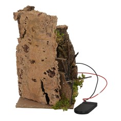 Bivacco con fuoco funzionante a batterie cm 14x9x14 h fuoco 2