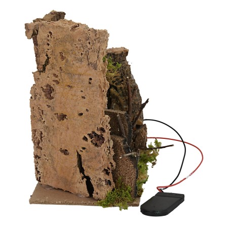 Bivacco con fuoco funzionante a batterie cm 14x9x14 h